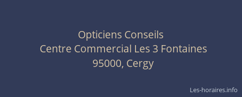 Opticiens Conseils