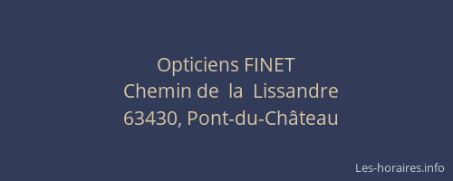Opticiens FINET