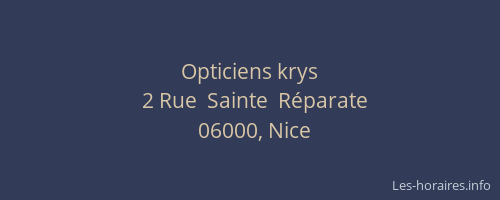 Opticiens krys