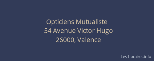 Opticiens Mutualiste