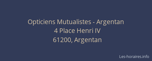 Opticiens Mutualistes - Argentan