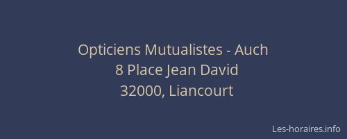Opticiens Mutualistes - Auch