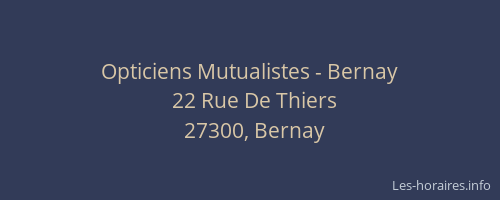 Opticiens Mutualistes - Bernay