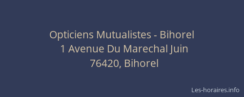 Opticiens Mutualistes - Bihorel