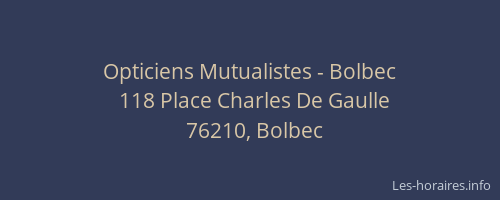 Opticiens Mutualistes - Bolbec