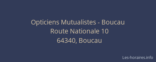 Opticiens Mutualistes - Boucau