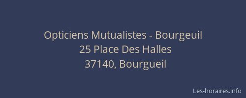 Opticiens Mutualistes - Bourgeuil