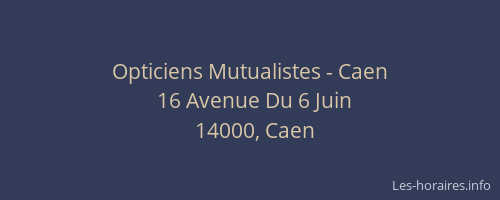 Opticiens Mutualistes - Caen