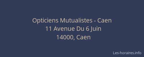 Opticiens Mutualistes - Caen