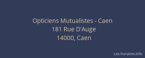 Opticiens Mutualistes - Caen