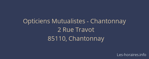 Opticiens Mutualistes - Chantonnay