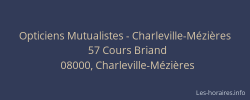 Opticiens Mutualistes - Charleville-Mézières