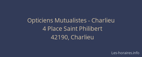Opticiens Mutualistes - Charlieu