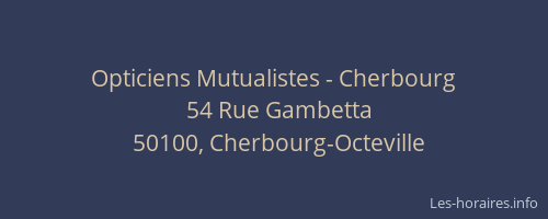 Opticiens Mutualistes - Cherbourg