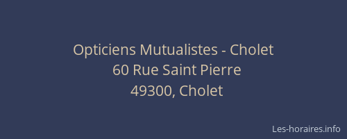 Opticiens Mutualistes - Cholet