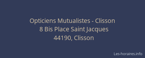 Opticiens Mutualistes - Clisson