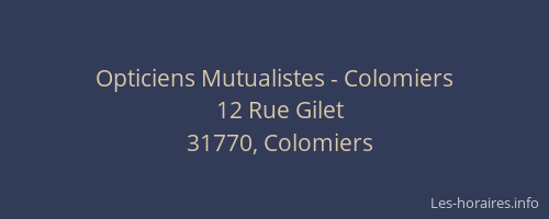 Opticiens Mutualistes - Colomiers