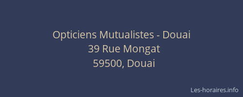 Opticiens Mutualistes - Douai