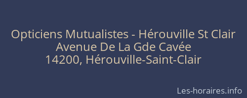 Opticiens Mutualistes - Hérouville St Clair