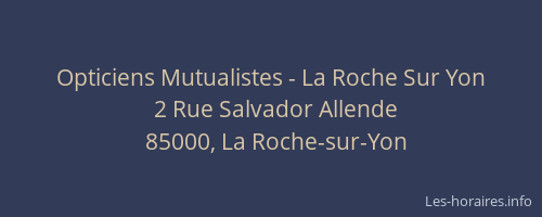 Opticiens Mutualistes - La Roche Sur Yon