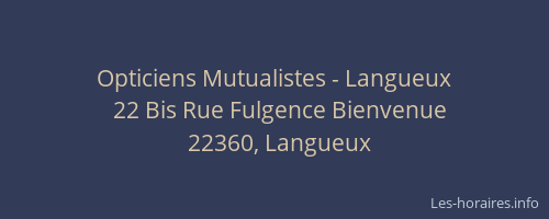 Opticiens Mutualistes - Langueux