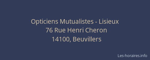 Opticiens Mutualistes - Lisieux