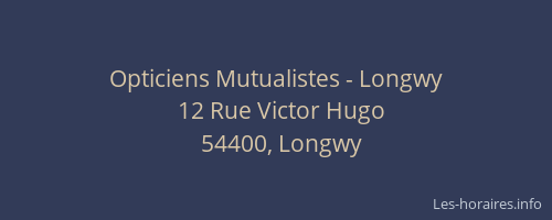 Opticiens Mutualistes - Longwy