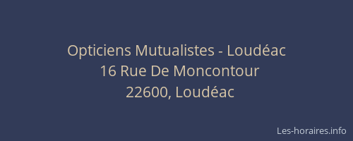 Opticiens Mutualistes - Loudéac