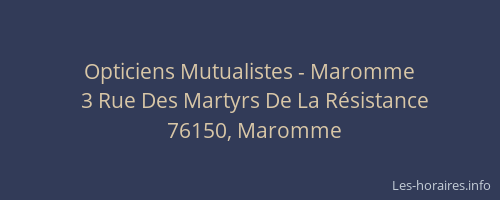 Opticiens Mutualistes - Maromme