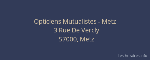 Opticiens Mutualistes - Metz