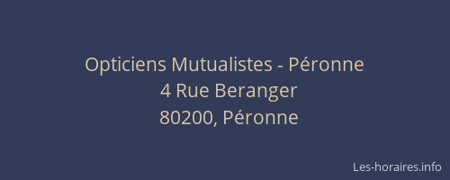 Opticiens Mutualistes - Péronne