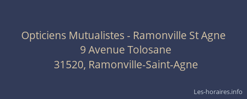 Opticiens Mutualistes - Ramonville St Agne