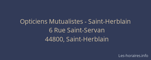 Opticiens Mutualistes - Saint-Herblain