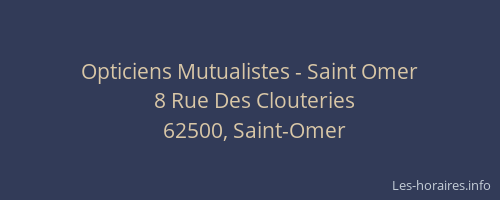 Opticiens Mutualistes - Saint Omer