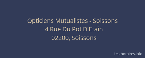 Opticiens Mutualistes - Soissons