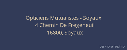 Opticiens Mutualistes - Soyaux