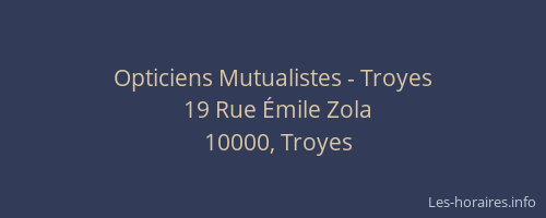 Opticiens Mutualistes - Troyes