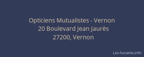 Opticiens Mutualistes - Vernon