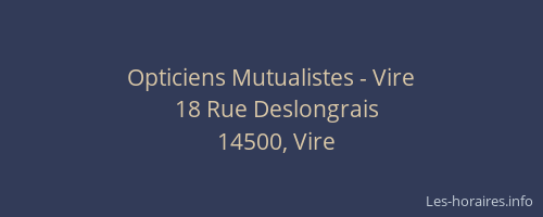 Opticiens Mutualistes - Vire