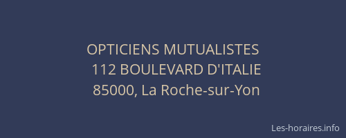 OPTICIENS MUTUALISTES