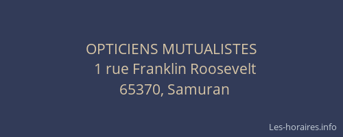 OPTICIENS MUTUALISTES