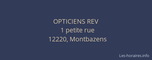 OPTICIENS REV