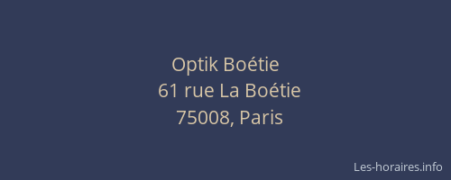 Optik Boétie