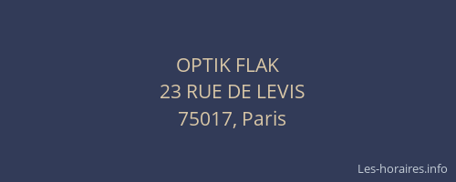 OPTIK FLAK