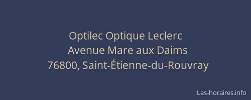 Optilec Optique Leclerc