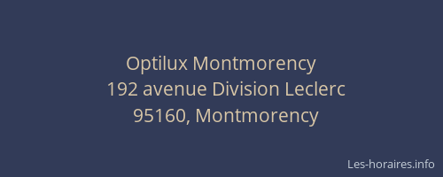 Optilux Montmorency