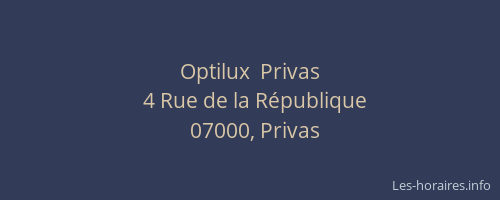 Optilux  Privas