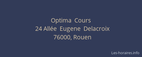 Optima  Cours