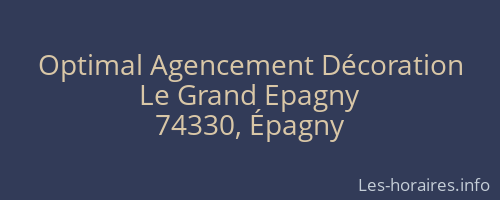 Optimal Agencement Décoration