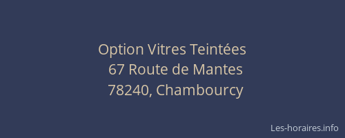 Option Vitres Teint&eacute;es